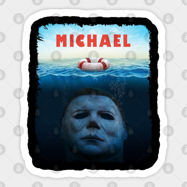 Michael of the Deep Sticker by GristleBox